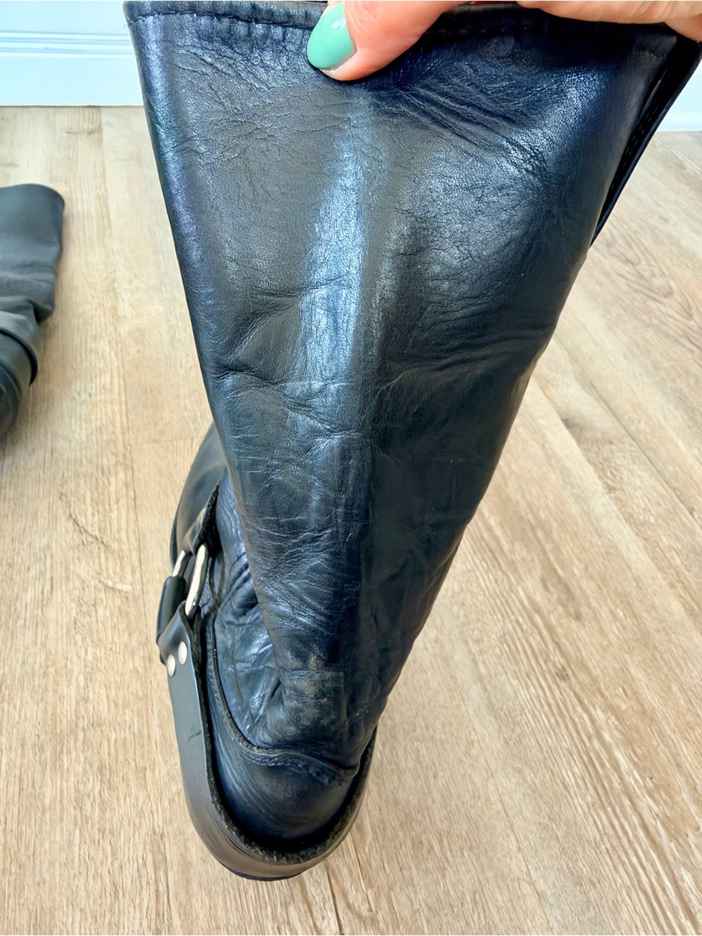 Vintage Frye Harness Boots Resoled 10M - Picture 9 of 12
